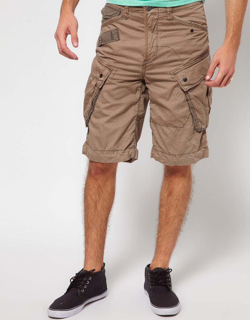 G-Star RAW Halo Rovic Loose Shorts in Beige (Natural) for Men - Lyst