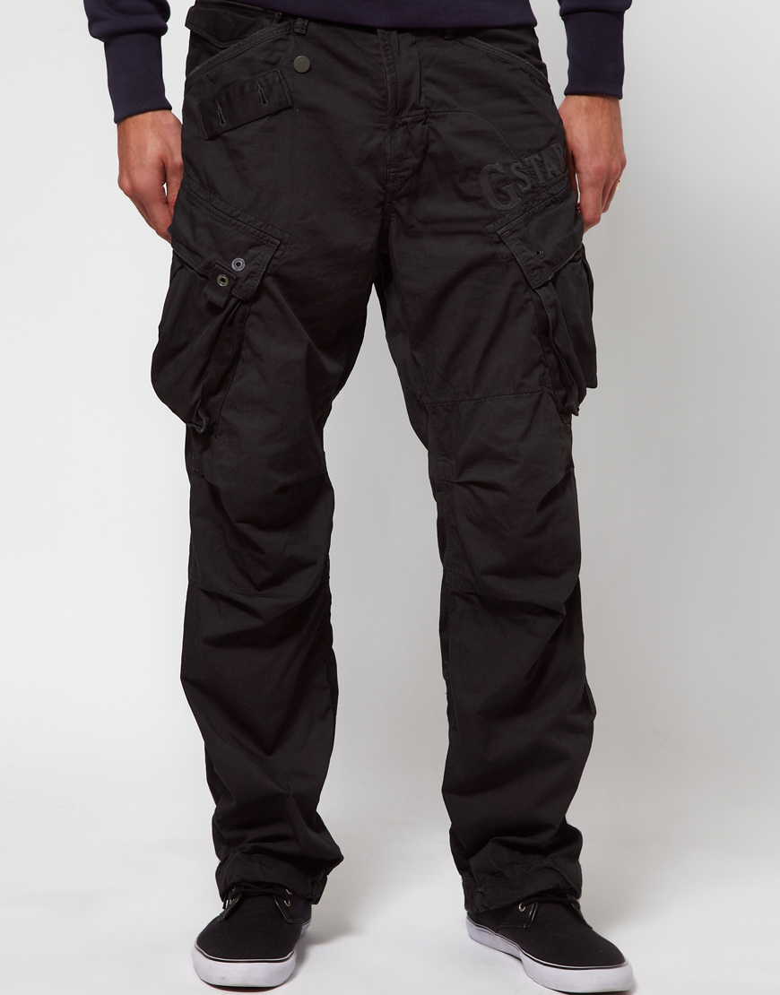 G-Star RAW Combat Trousers Loose Fit in Black for Men - Lyst