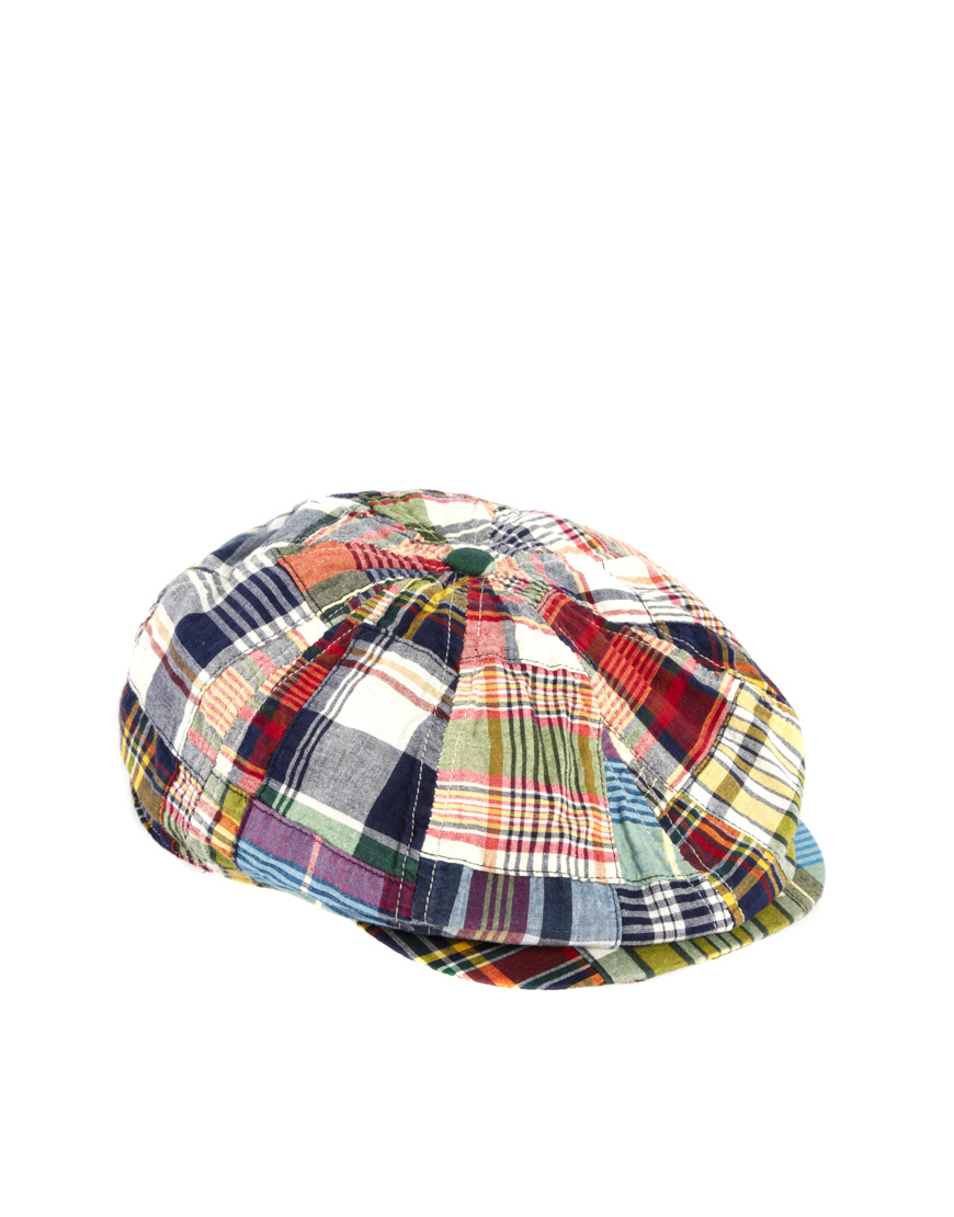 Polo Ralph Lauren Patchwork Newsboy Hat 