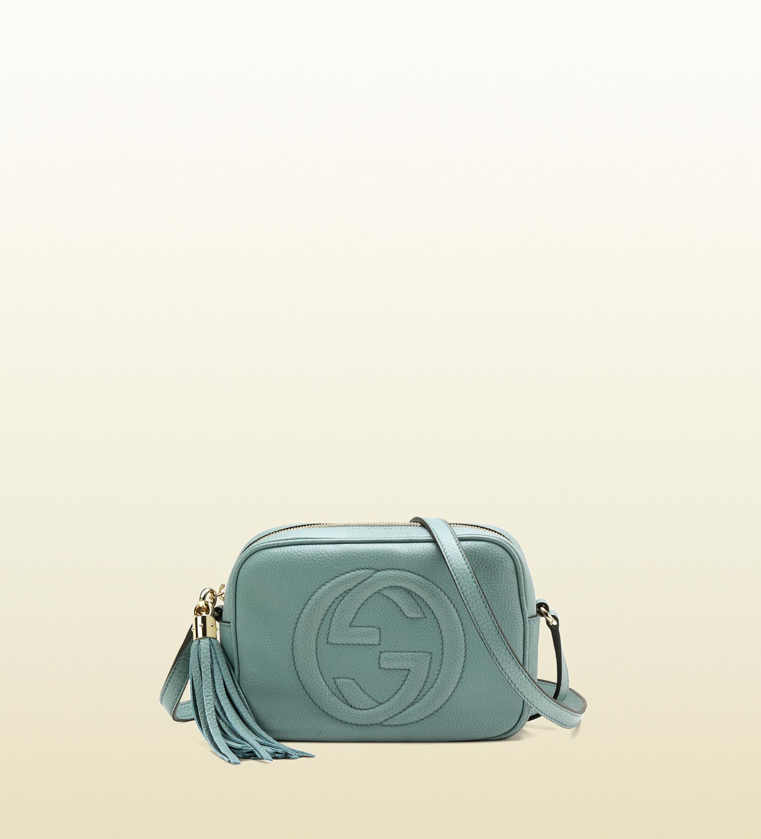 Gucci Soho Light Blue Leather Disco Bag | Lyst