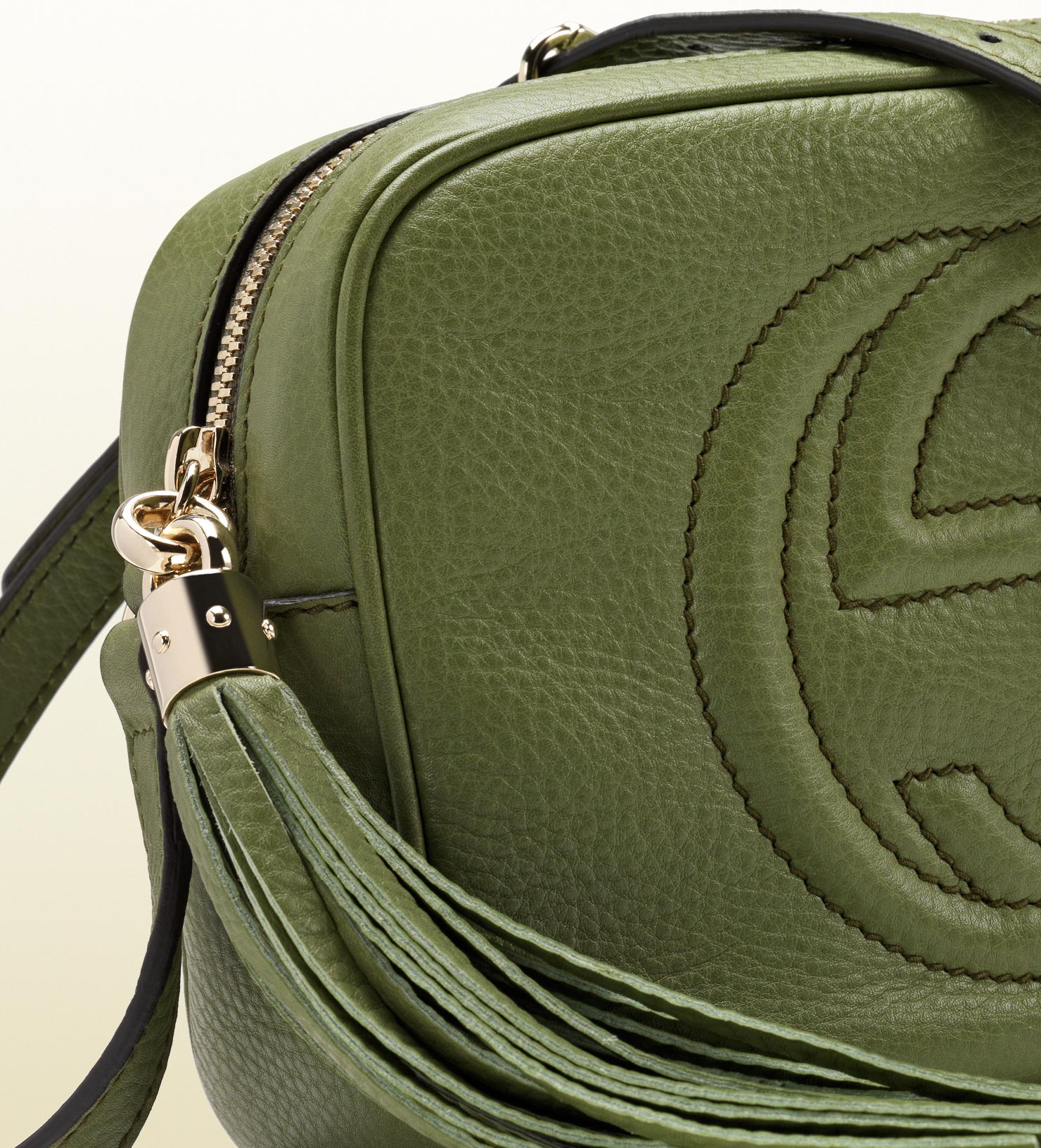 Gucci Soho Green Leather Disco Bag - Lyst