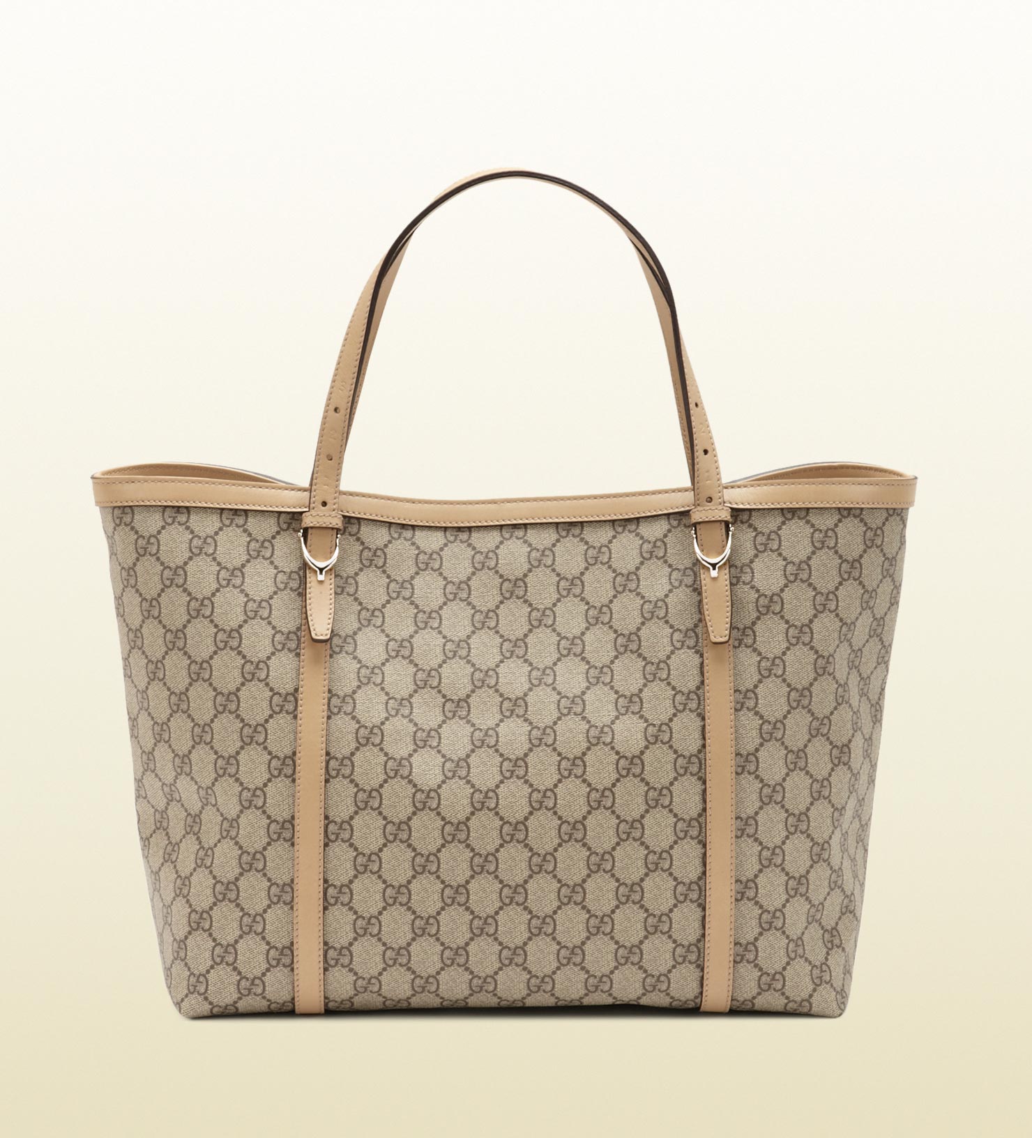 Gucci Nice Gg Supreme Canvas Tote in Beige (Brown) - Lyst