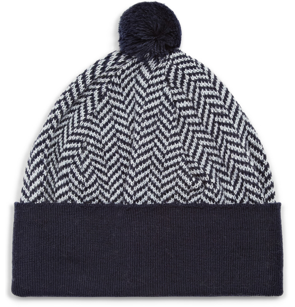 merino wool bobble hat