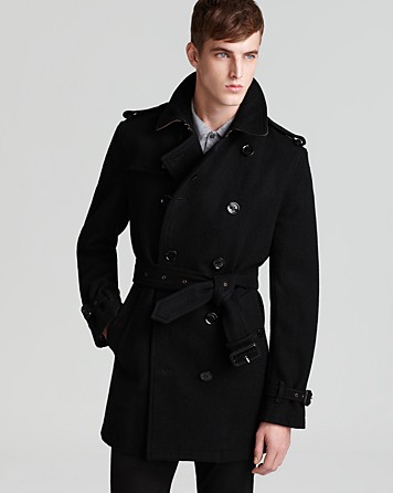 wool burberry coat