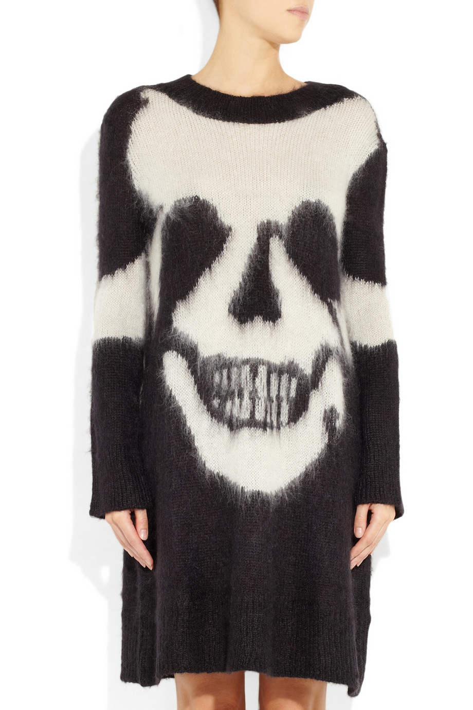 skull mohair sweater