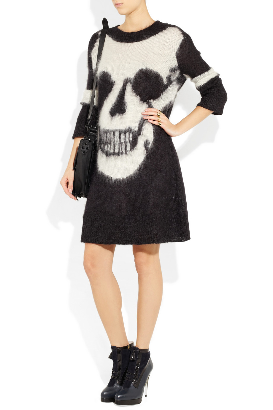 skull mohair sweater