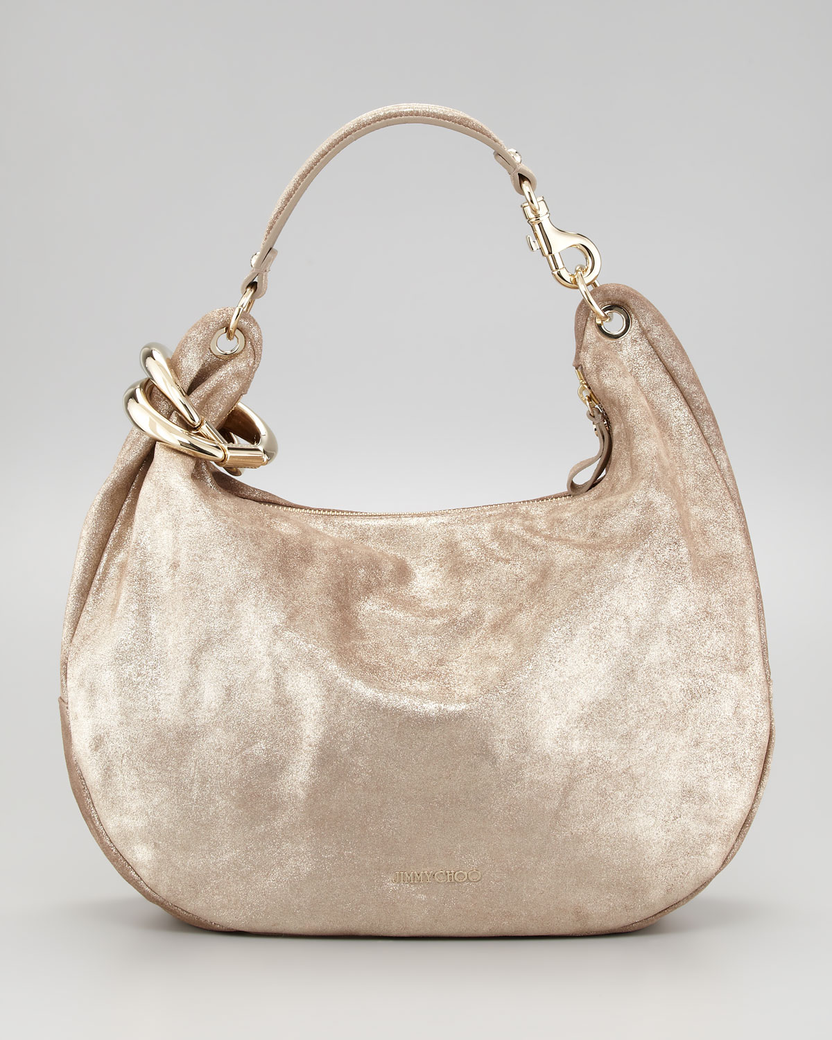 jimmy choo metallic bag