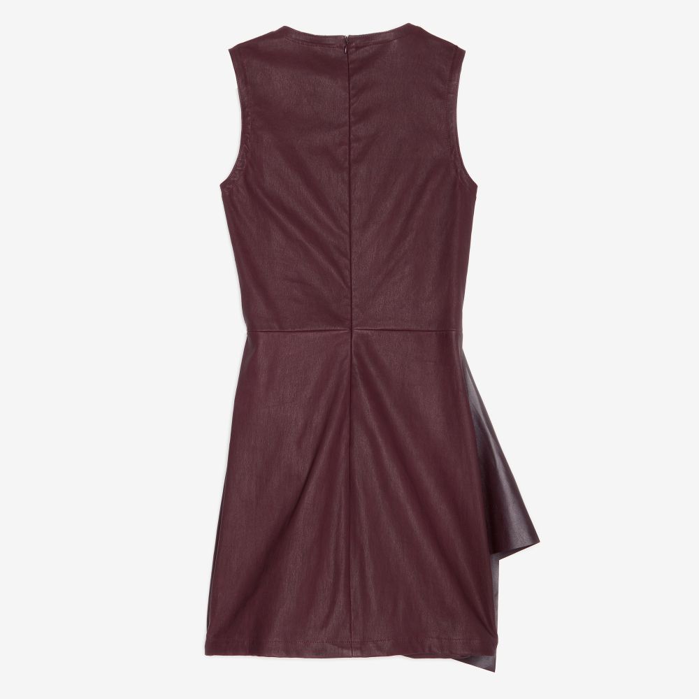 Neil barrett Exclusive Leather Shift Dress in Red | Lyst