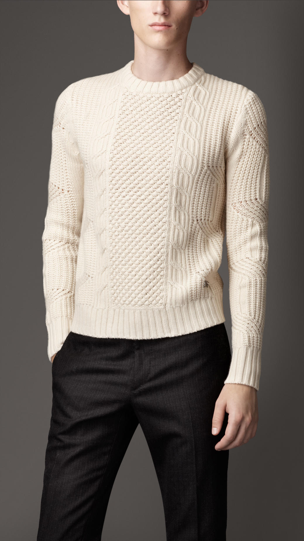 burberry-natural-white-aran-knit-cashmere-sweater-product-1-4818741 ...