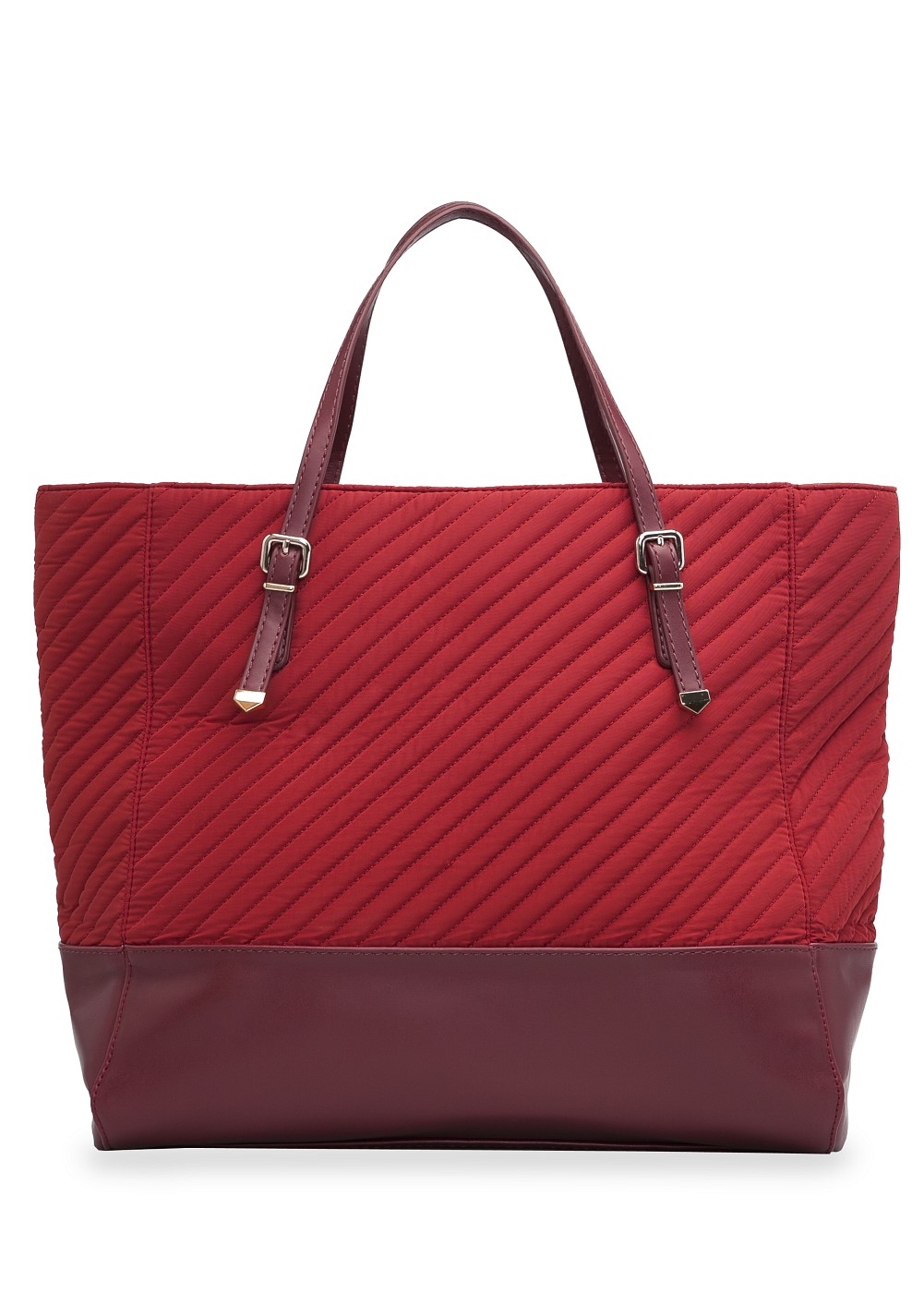 Lyst Mango Touch Quilted Shopper Bag in Red
