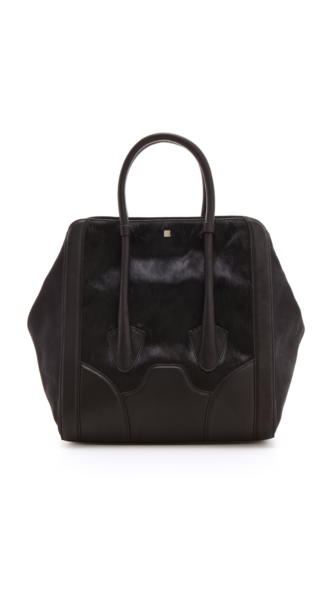 Pour La Victoire Butler Calfhair Bag in Black Lyst