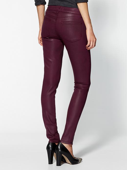 Rich & Skinny Legacy Coated Skinny Jeans in Purple (oxblood) | Lyst