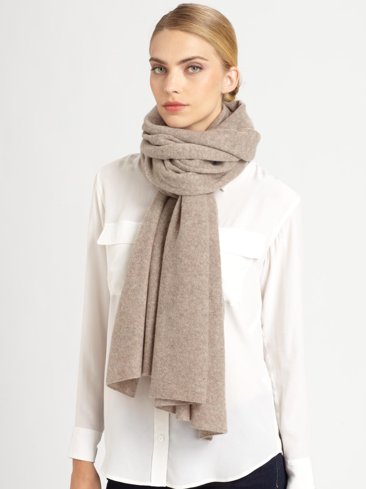 oversized cashmere scarf