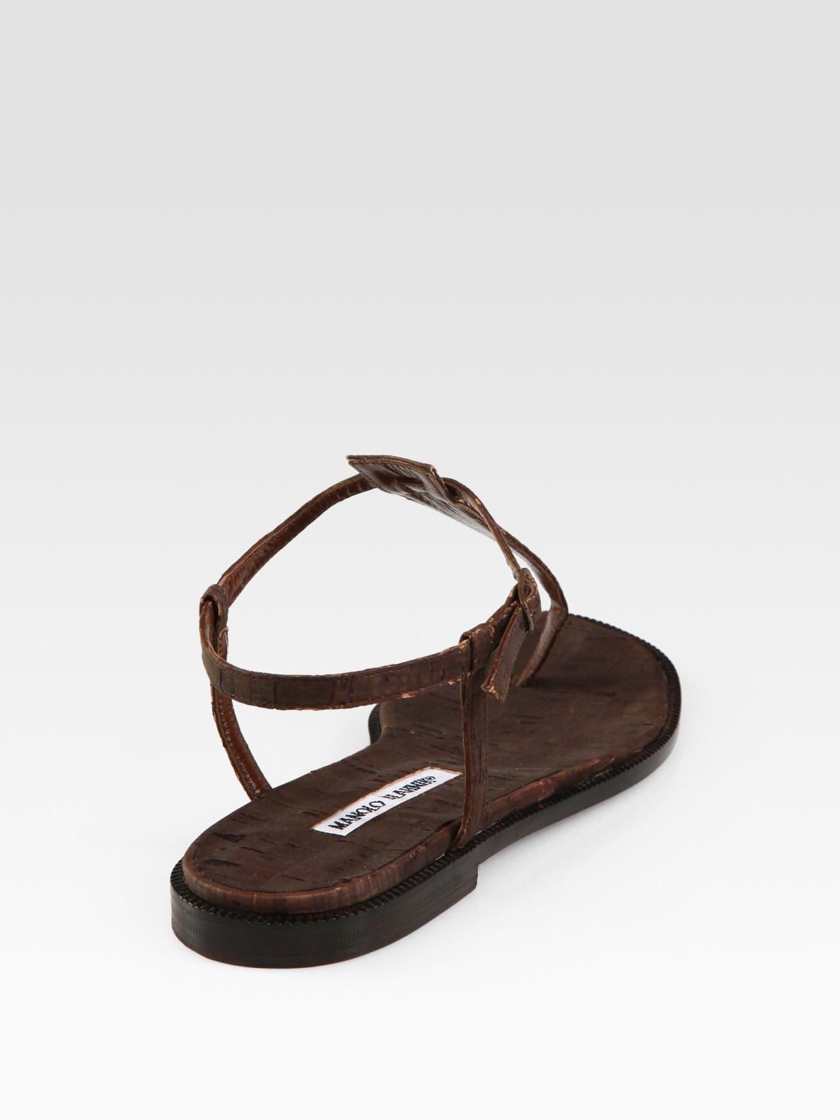 manolo blahnik cork sandals