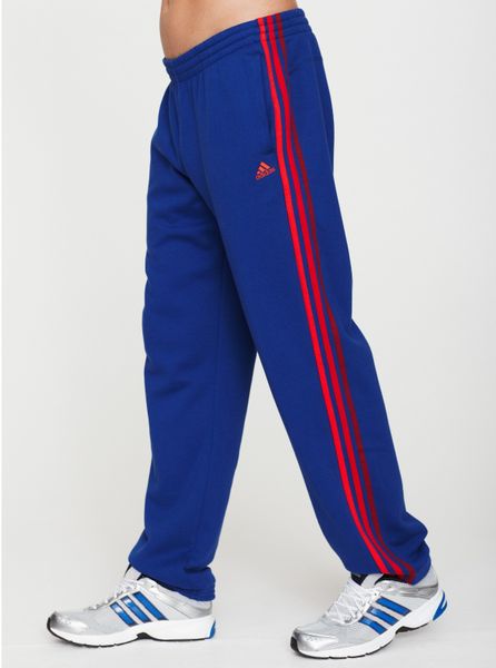 Adidas Enhanced Cuffed Sweat Pants in Red for Men (blue/red) | Lyst