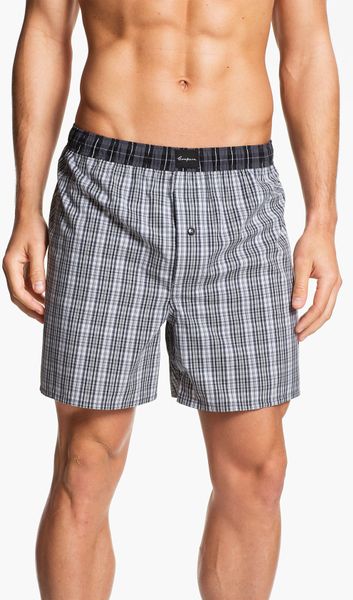 Coopers By Jockey Woven Boxer Shorts in Gray for Men (alex black white ...