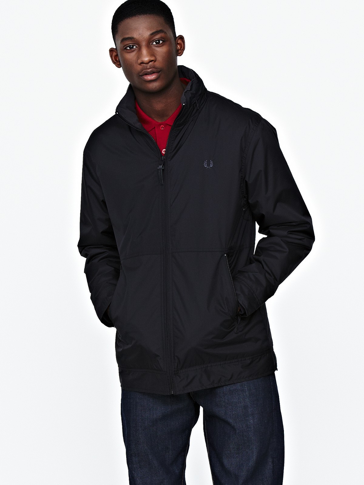 Fred Perry Mens Jacket in Black for Men | Lyst