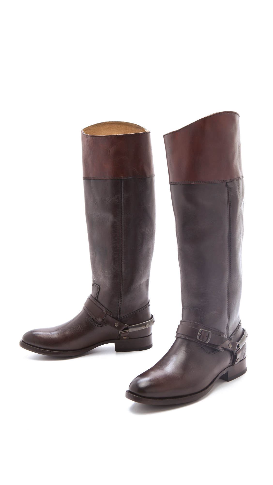 Frye Lindsay Spur Boots in Brown - Lyst