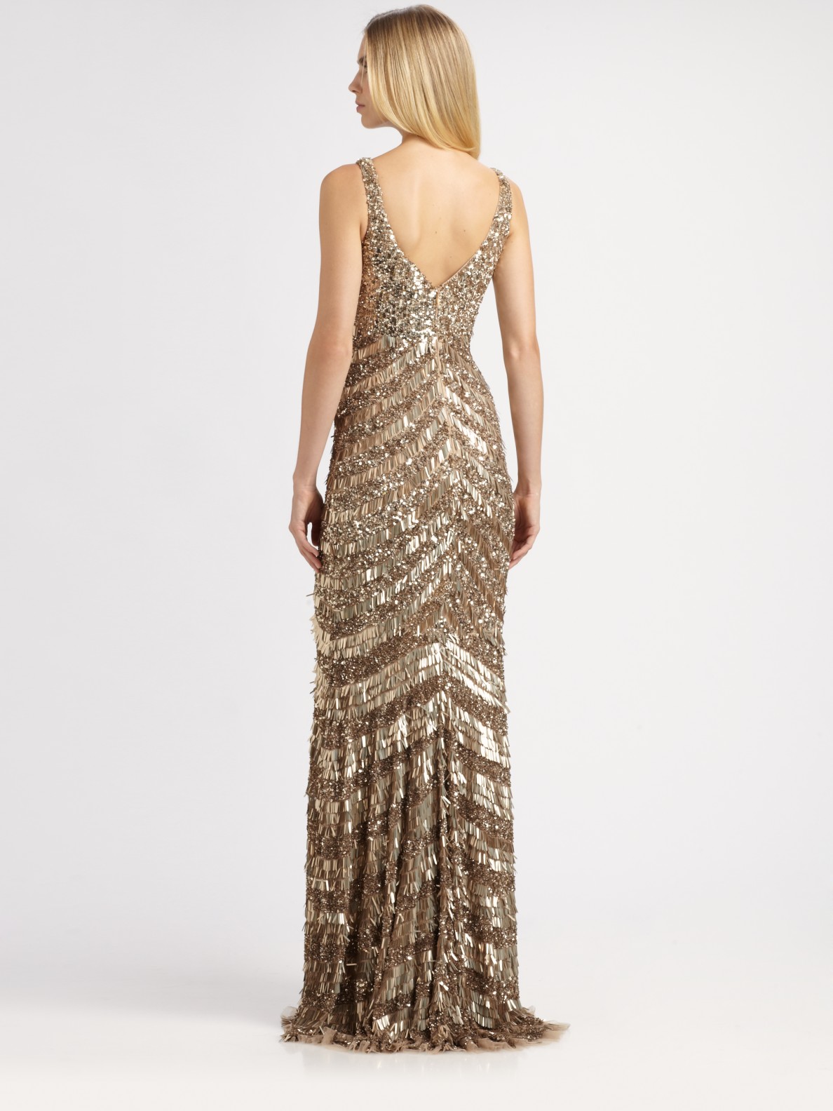 gold art deco dress