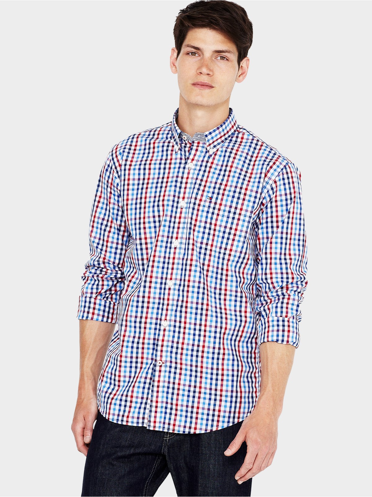 Tommy Hilfiger Mens Vintage Fit Check Shirt in Multicolor for Men (rio ...