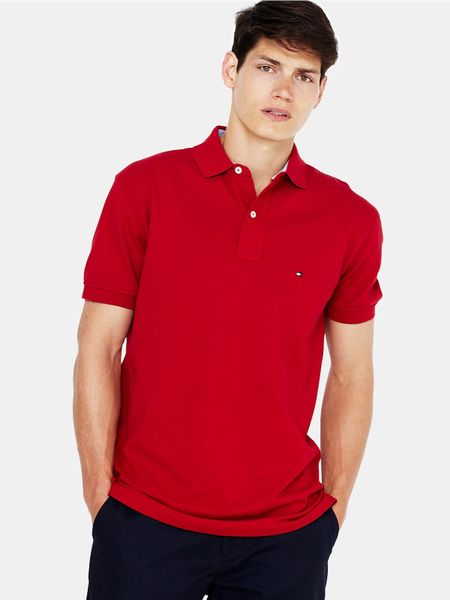 Tommy Hilfiger Mens Polo Shirt in Red for Men (summer_red) | Lyst