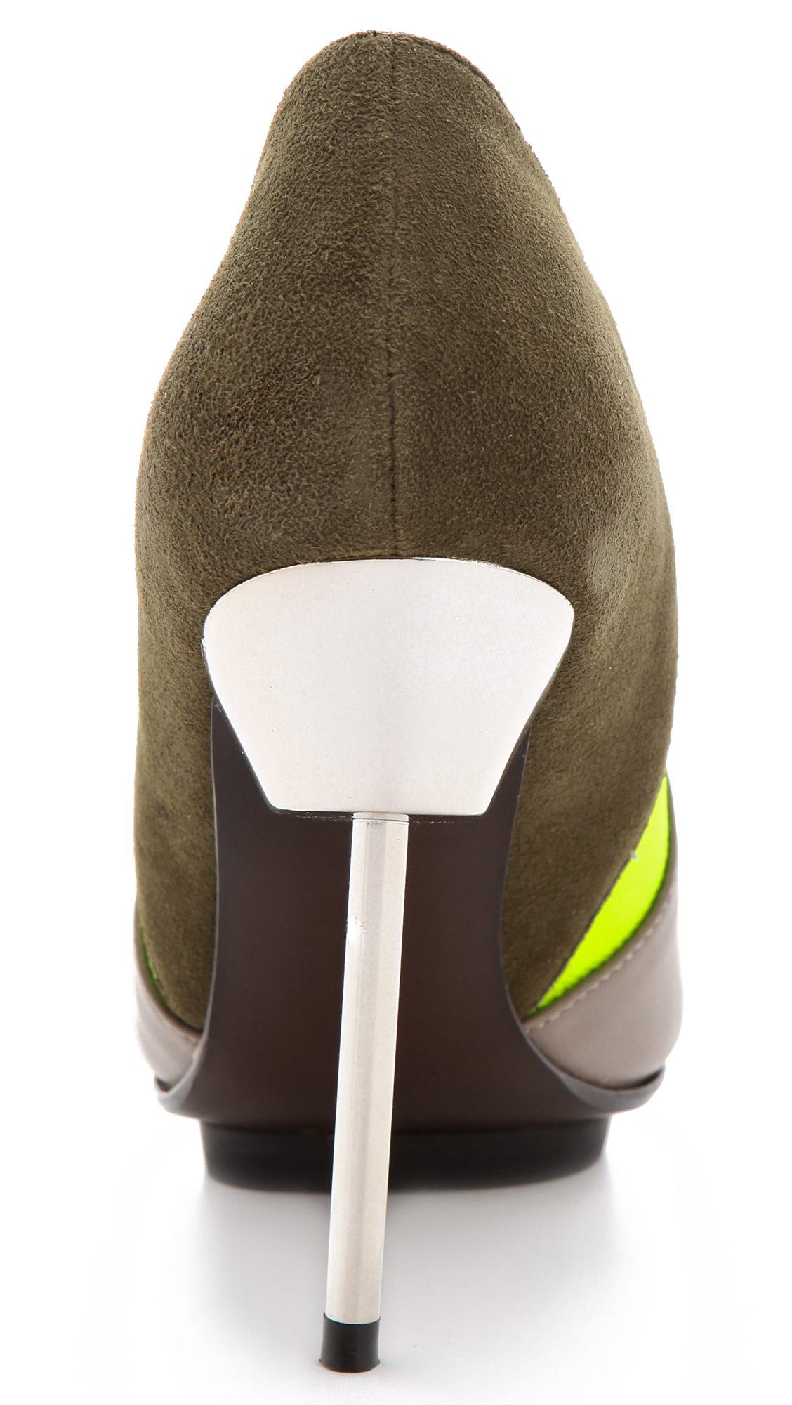 United Nude Pin Naomi Metal Heel Color Block Bootie in Taupe Pin auf United Nude Shoes at