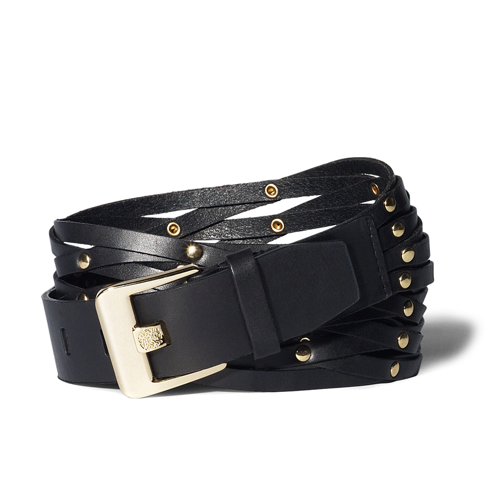 Vince camuto Equestrian Cut Out Belt Nude in Black | Lyst
