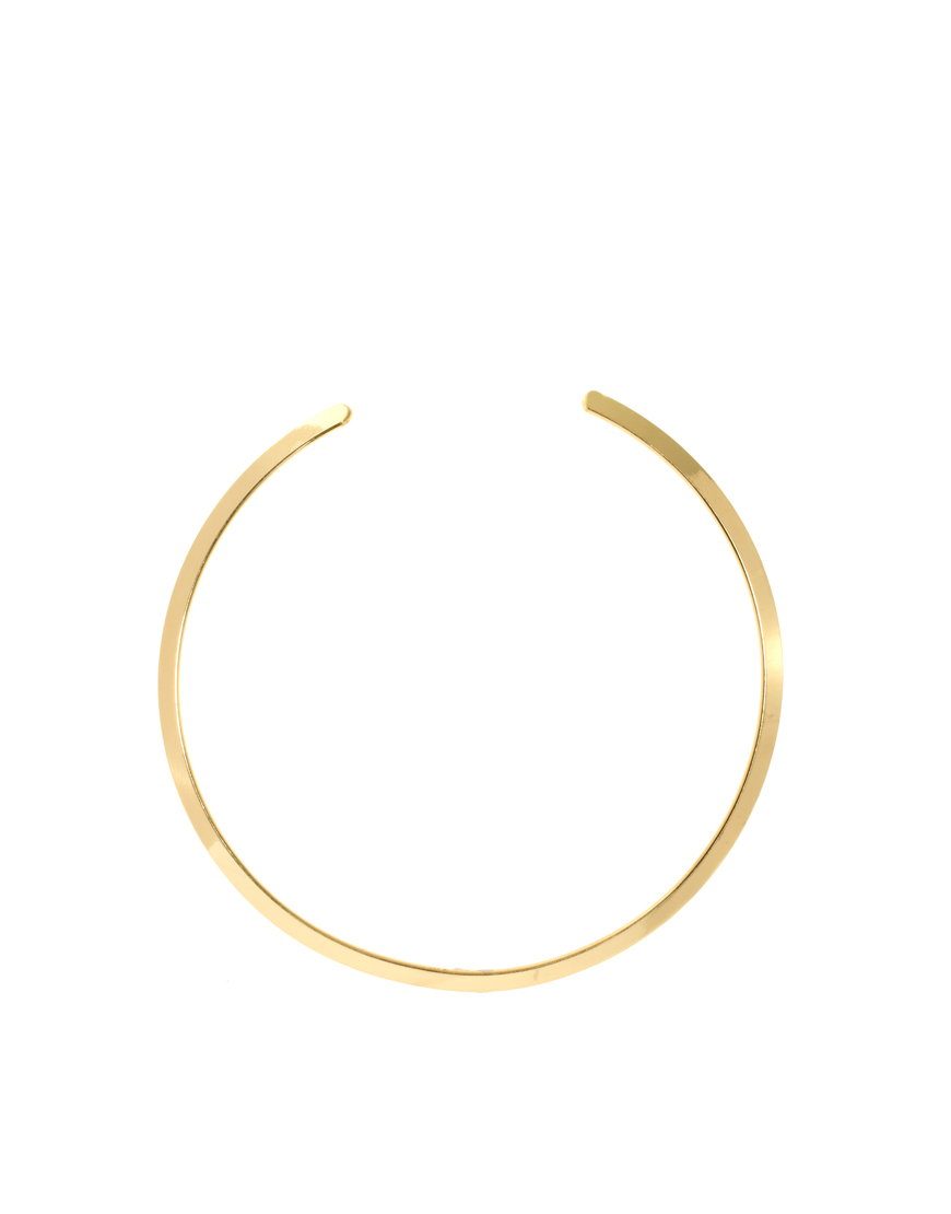 ASOS Fine Torque Necklace in Gold (Metallic) Lyst