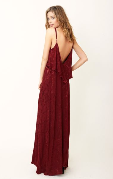Blu Moon The Summer Lovin Maxi Dress in Red (burgundy) | Lyst