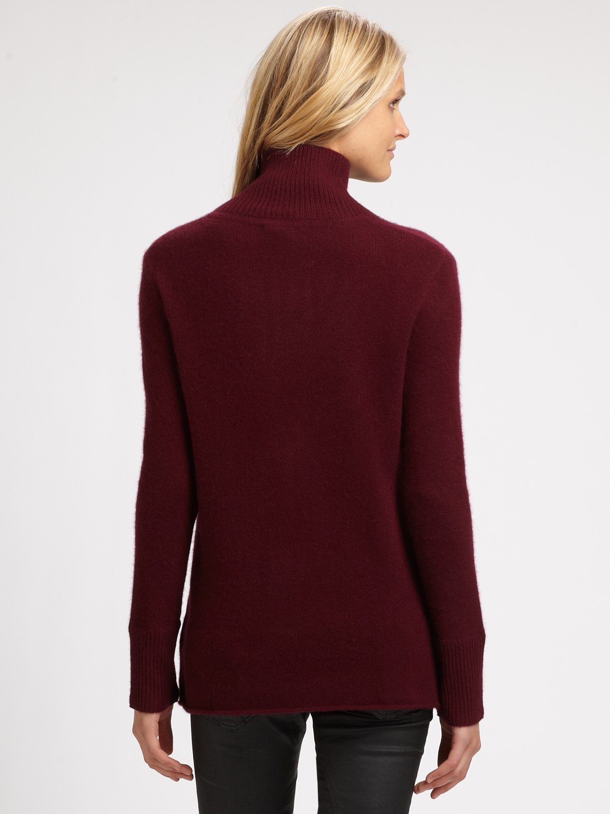 Burberry Brit Cashmere Sweater in Burgundy Red  Lyst