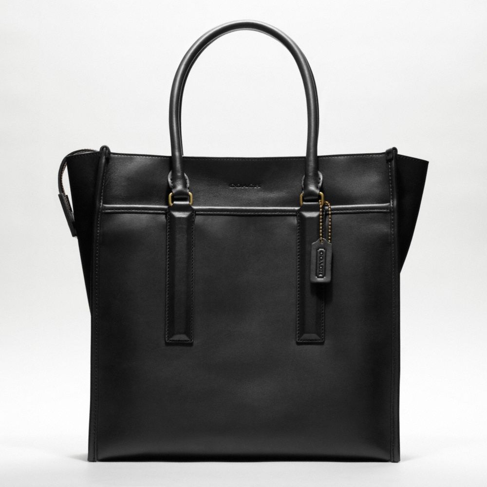 Lyst - Coach Legacy Leather Tote in Black for Men