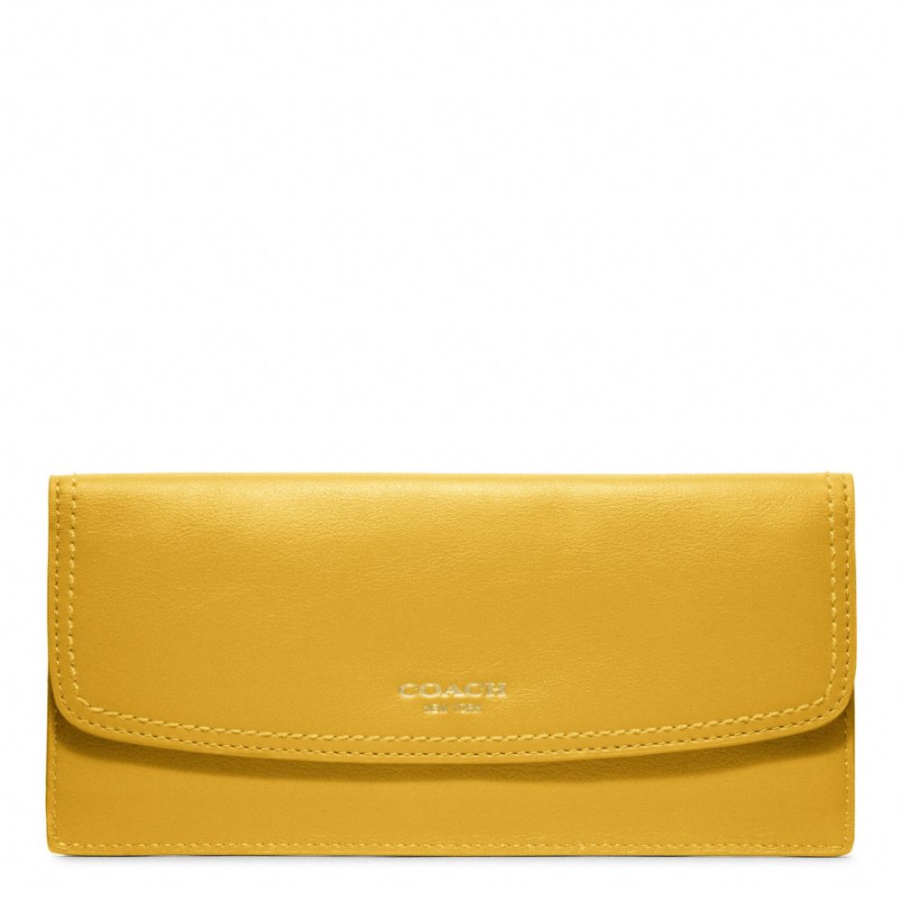 COACH Legacy Leather Soft Wallet in Yellow - Lyst