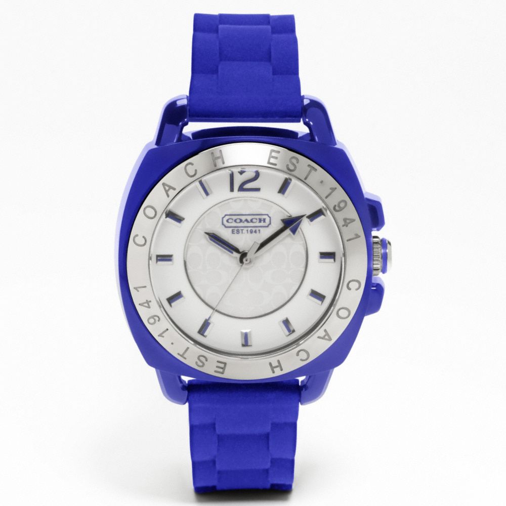 coach watch rubber strap