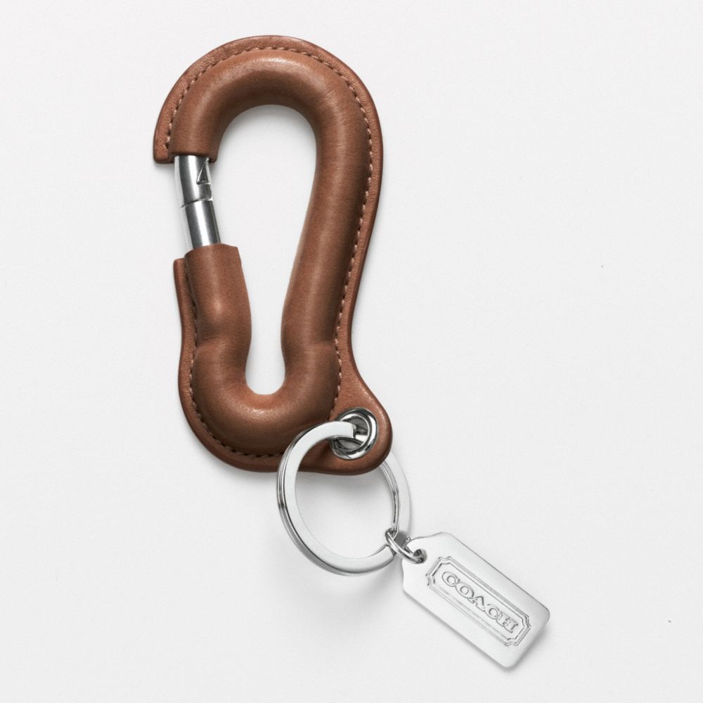 COACH Carabiner Key Ring in Brown for Men Lyst