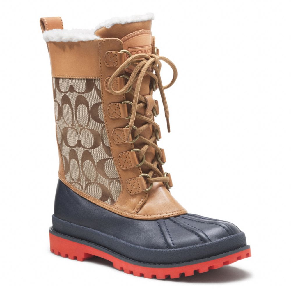Buy > coach brown boots > in stock
