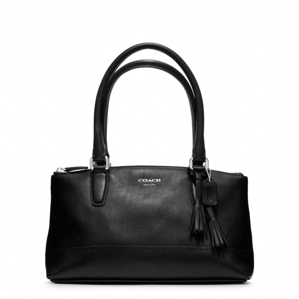 coach purse black and silver