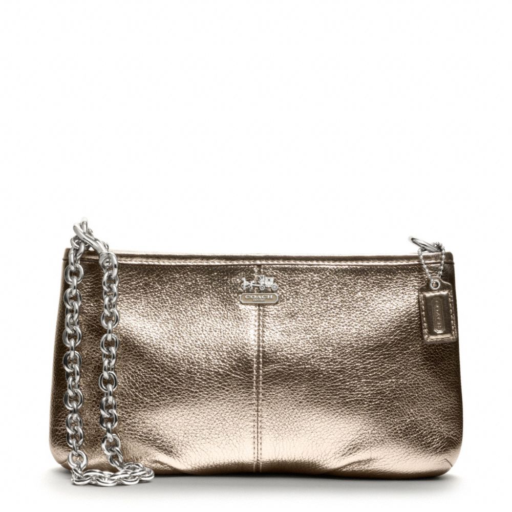 coach leather large wristlet