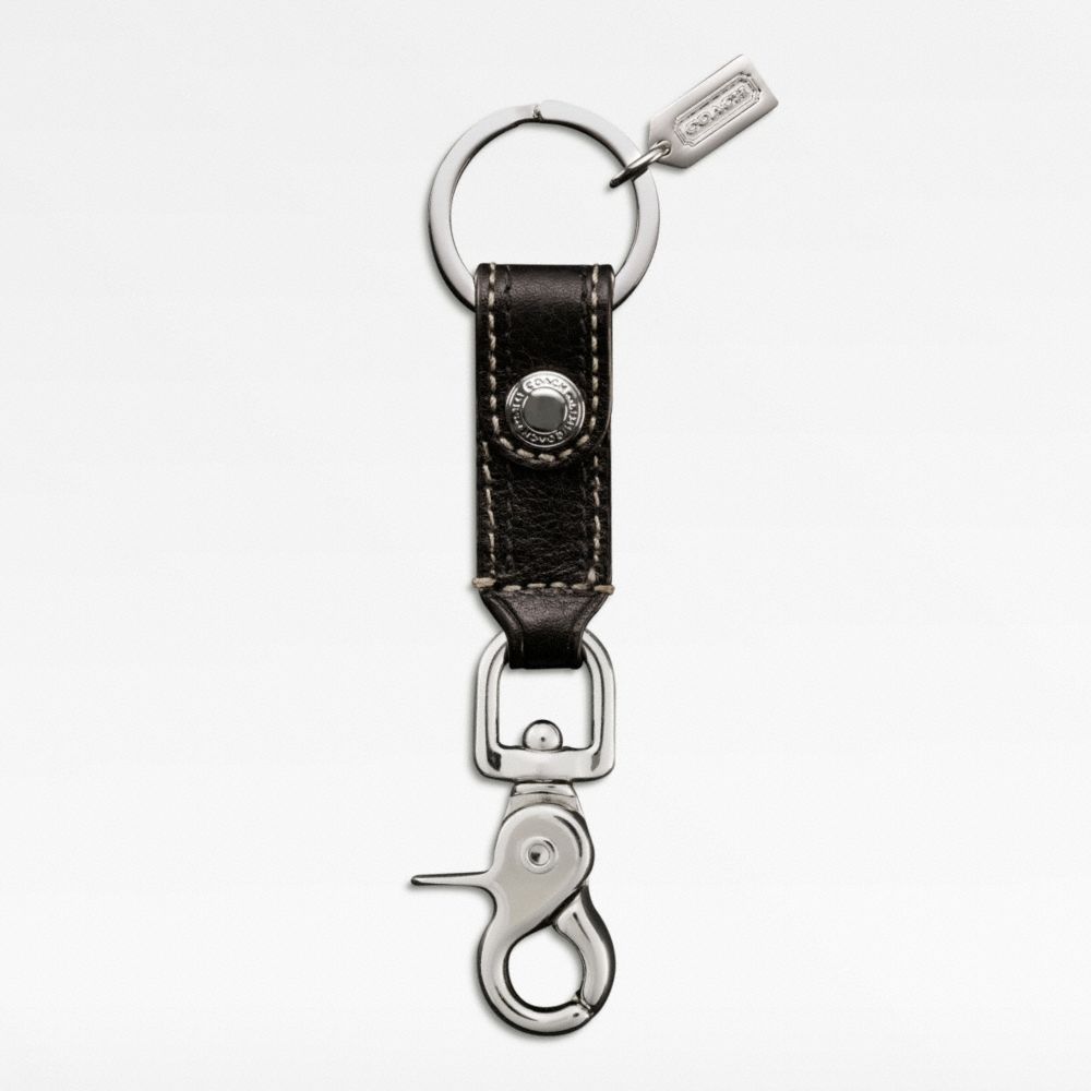 COACH Trigger Snap Key Ring in Brown for Men | Lyst