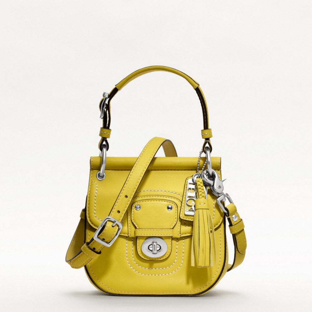 disney collection leather crossbody bag Coach Yellow in Leather