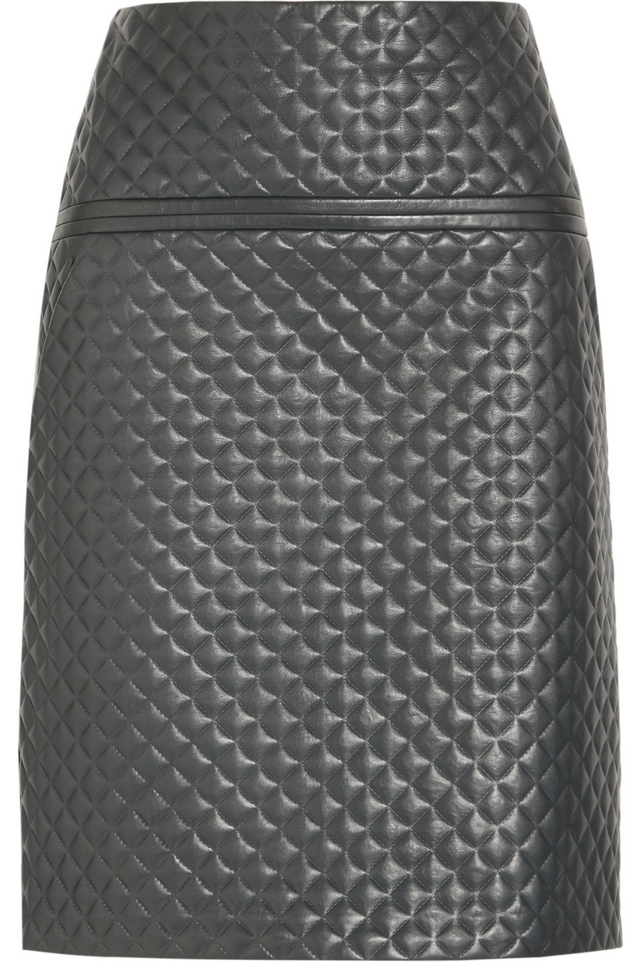 Chloé Quilted Leather Skirt in Green Lyst