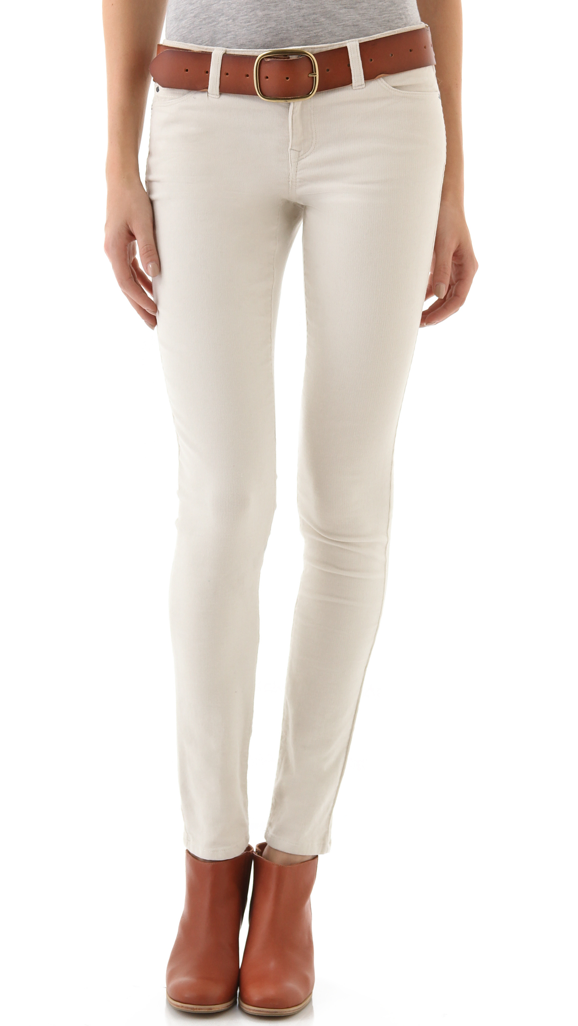 off white corduroy pants