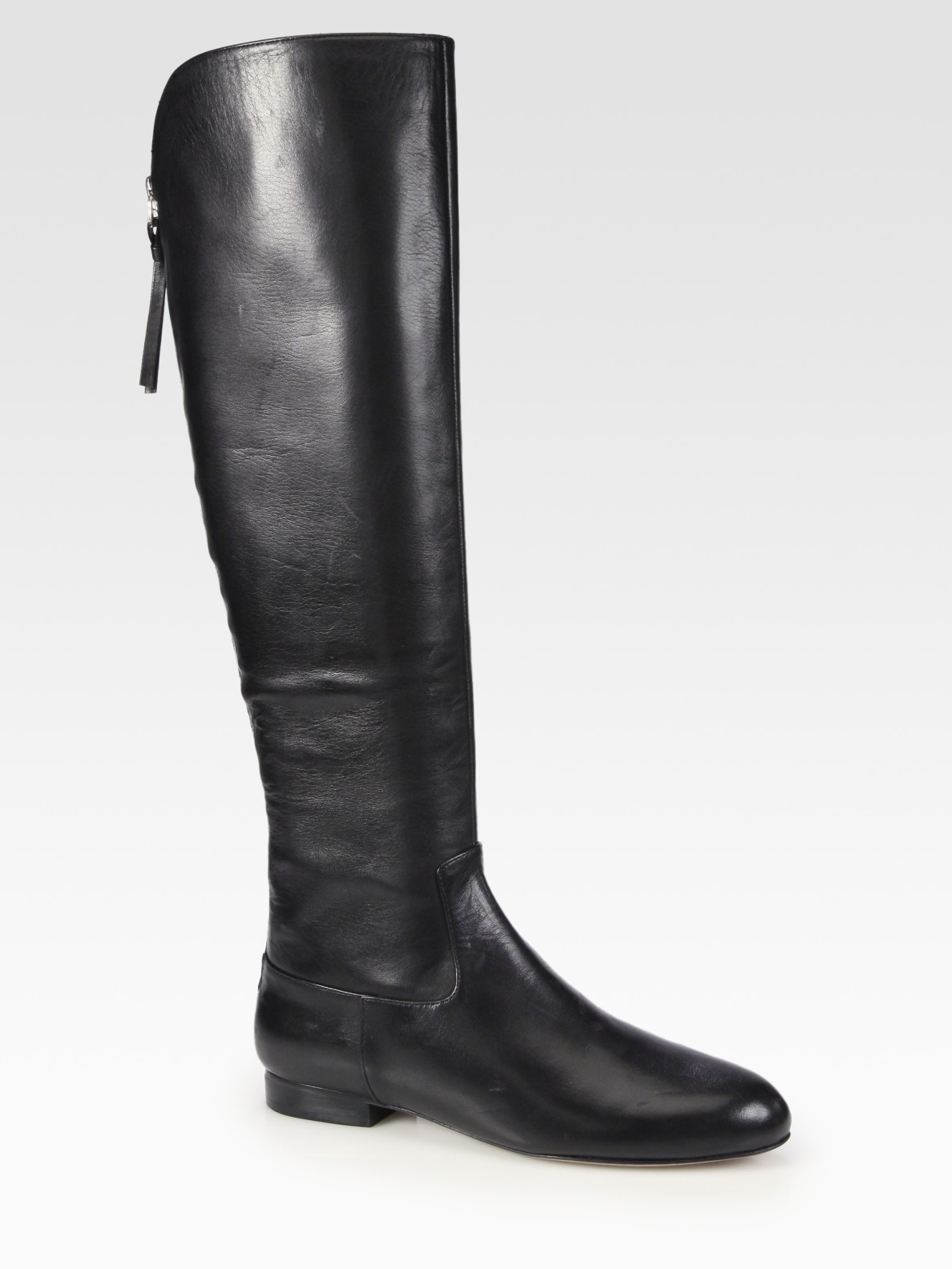 Lyst - Elie Tahari Riley Leather Boots in Black