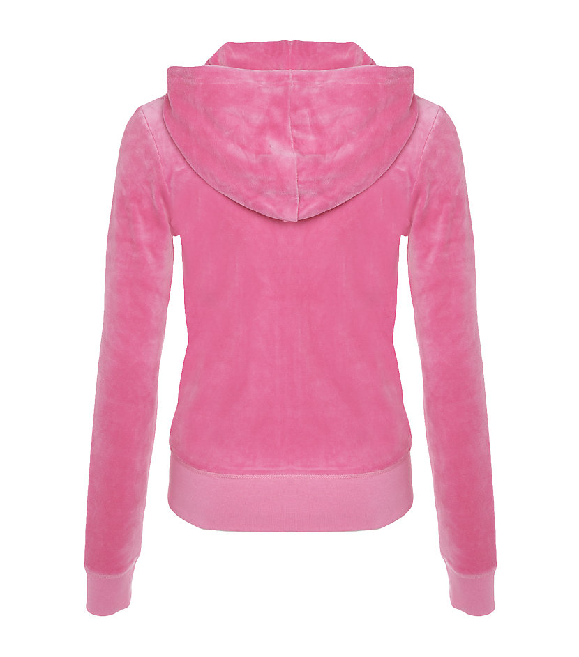 Juicy Couture Bling Velour Tracksuit Top in Pink - Lyst