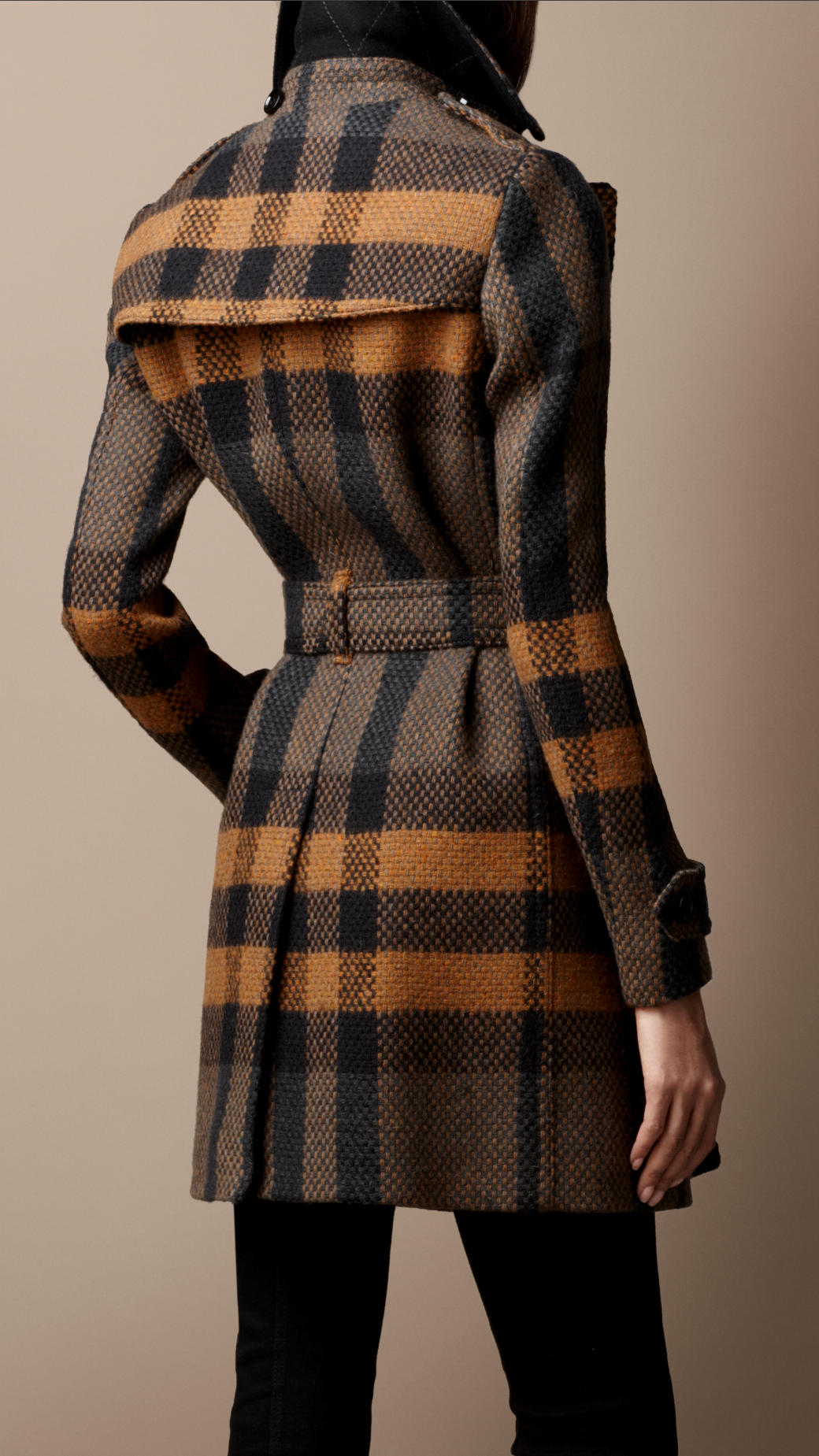 burberry wool trench