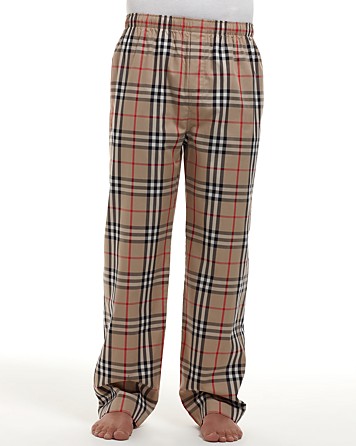 Burberry Check Woven Pajama Pants in Camel (Natural) for Men | Lyst