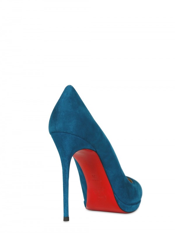 Christian Louboutin 120mm Filo Suede Pumps in Turquoise (Blue) - Lyst