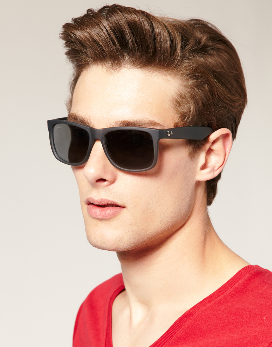 Ray-Ban Wayfarer Sunglasses in Gray for Men | Lyst