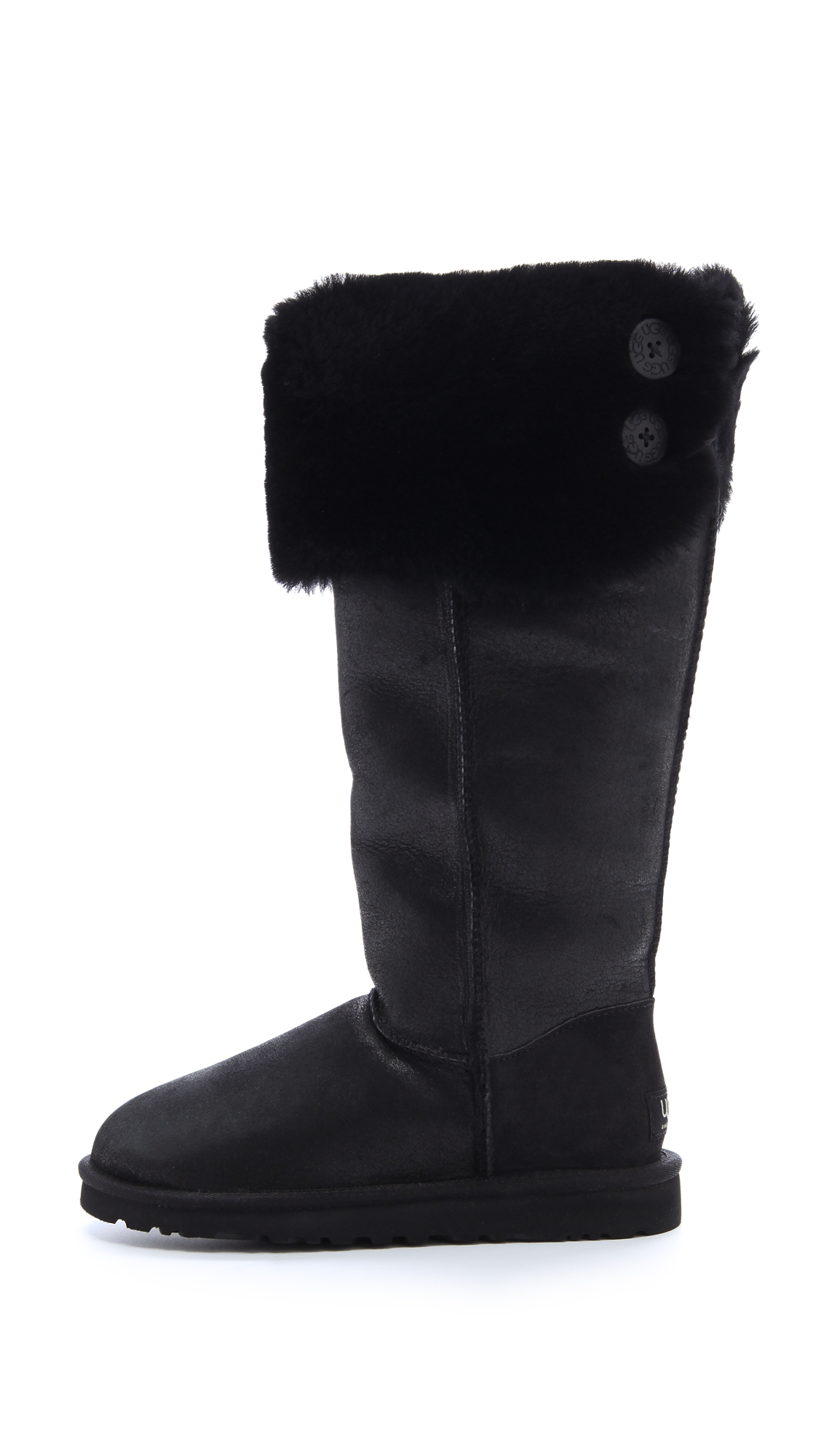 over the knee black uggs
