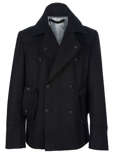 Karl Lagerfeld Double Breasted Jacket in Black for Men | Lyst