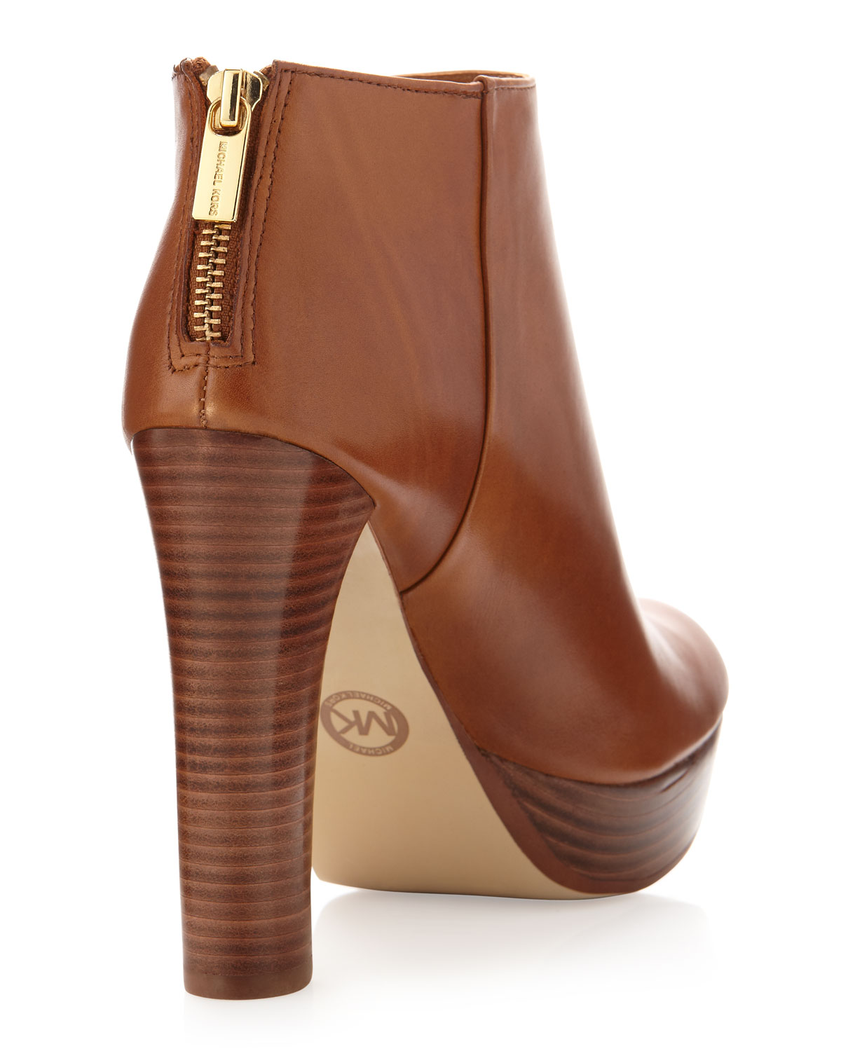 Michael Kors Lesly Ankle Boot in Almond (Brown) - Lyst